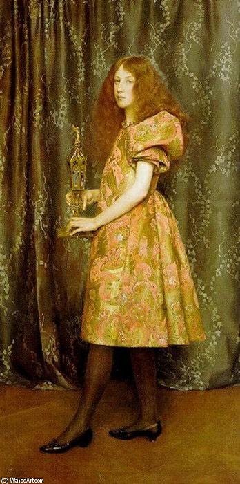 Wikioo.org - The Encyclopedia of Fine Arts - Painting, Artwork by Thomas Cooper Gotch - Heir to all the Ages
