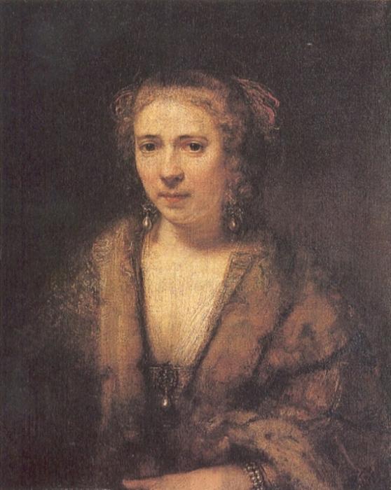 Wikioo.org - สารานุกรมวิจิตรศิลป์ - จิตรกรรม Rembrandt Van Rijn - Hendrickje Stoffels