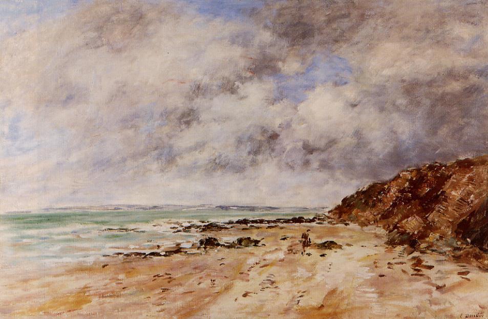 Wikioo.org - The Encyclopedia of Fine Arts - Painting, Artwork by Eugène Louis Boudin - Hennequeville, near Trouville