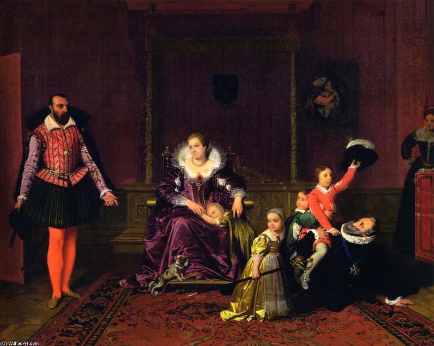 WikiOO.org - אנציקלופדיה לאמנויות יפות - ציור, יצירות אמנות Jean Auguste Dominique Ingres - Henri IV Playing with His Children