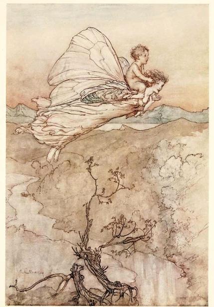 WikiOO.org - Güzel Sanatlar Ansiklopedisi - Resim, Resimler Arthur Rackham - ...her fairy sent To bear him to my bower in fairy land (also known as her fairy sent)