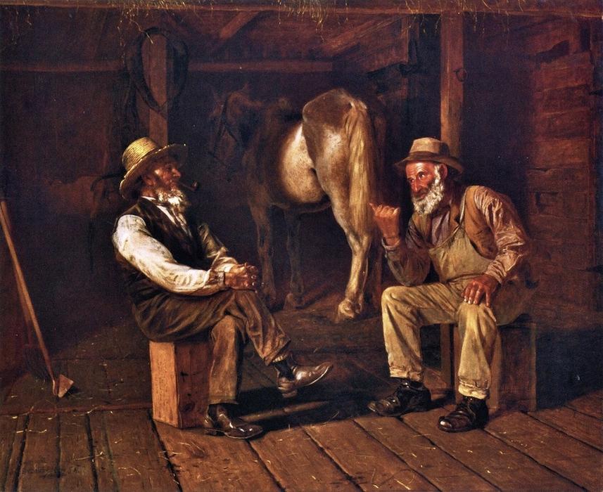 Wikioo.org - The Encyclopedia of Fine Arts - Painting, Artwork by John George Brown - Her Past Record