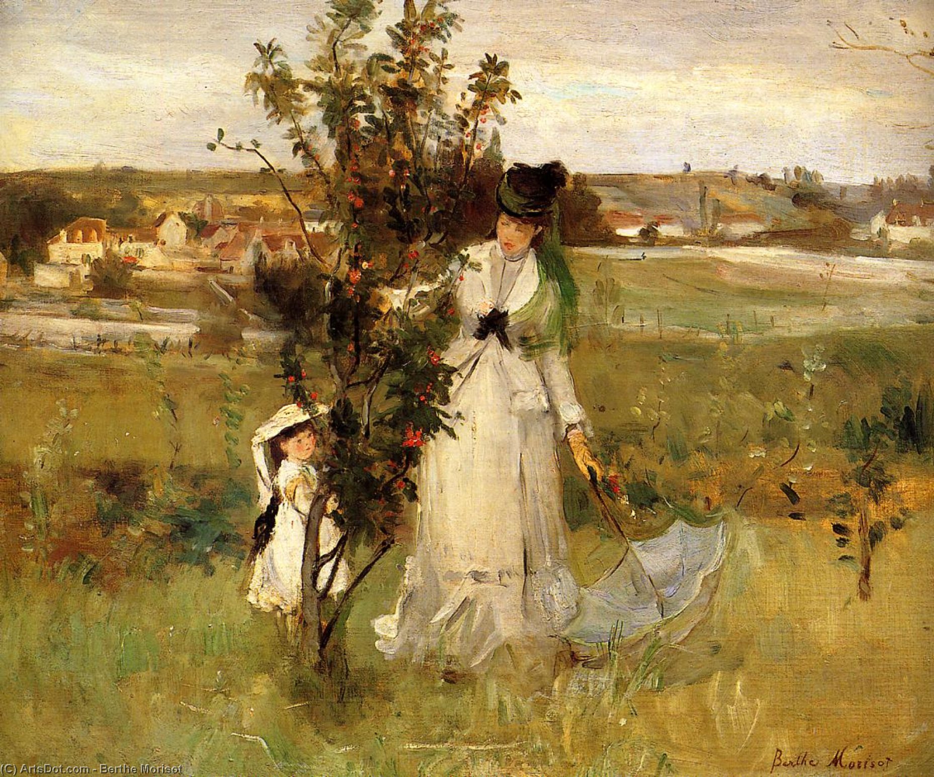 WikiOO.org - אנציקלופדיה לאמנויות יפות - ציור, יצירות אמנות Berthe Morisot - Hide and Seek
