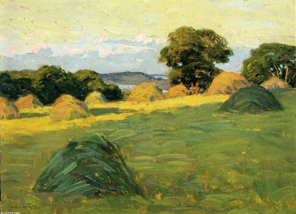 Wikioo.org - The Encyclopedia of Fine Arts - Painting, Artwork by Arthur Wesley Dow - The Hill Field