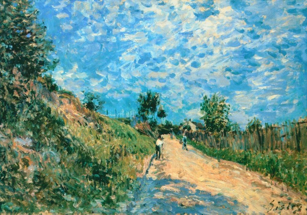 Wikioo.org - The Encyclopedia of Fine Arts - Painting, Artwork by Alfred Sisley - Hill Path