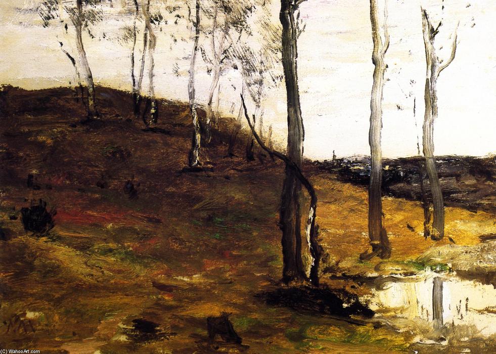 WikiOO.org - Enciclopedia of Fine Arts - Pictura, lucrări de artă William Morris Hunt - Hillside with Trees