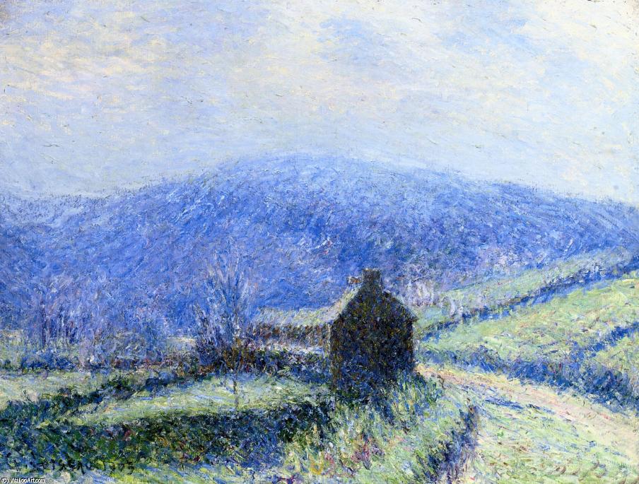 Wikioo.org - The Encyclopedia of Fine Arts - Painting, Artwork by Gustave Loiseau - Hoarfrost at Huelgoat, Finistere