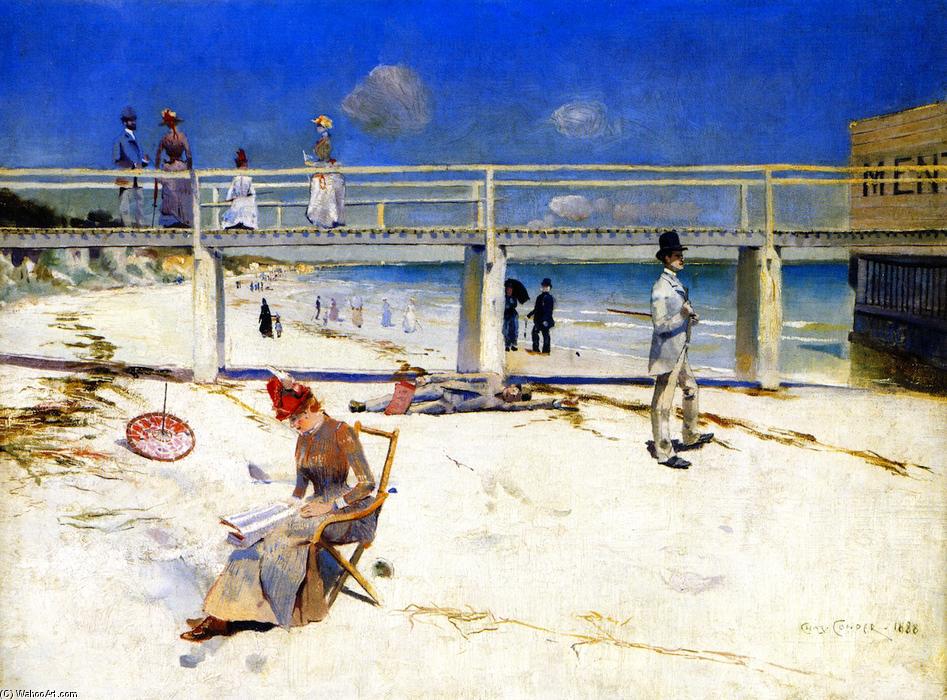 Wikioo.org - The Encyclopedia of Fine Arts - Painting, Artwork by Charles Edward Conder - A Holiday at Mentone