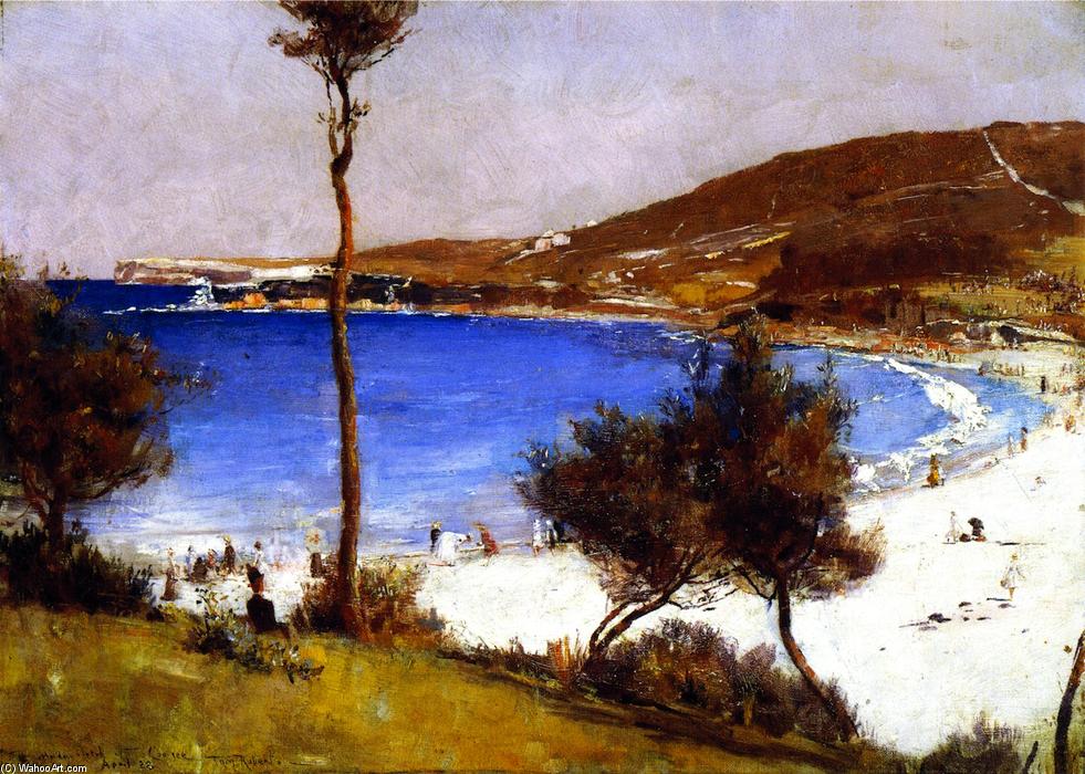Wikioo.org - The Encyclopedia of Fine Arts - Painting, Artwork by Thomas William Roberts - Holiday Sketch at Coogee