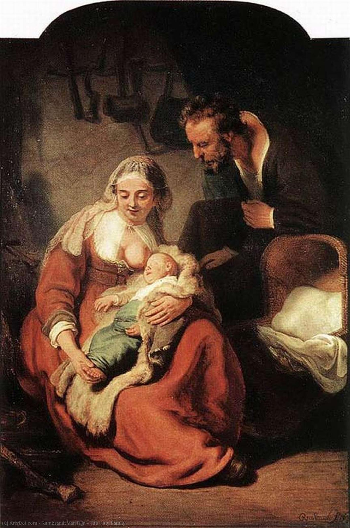 WikiOO.org - Enciclopédia das Belas Artes - Pintura, Arte por Rembrandt Van Rijn - The Holy Family