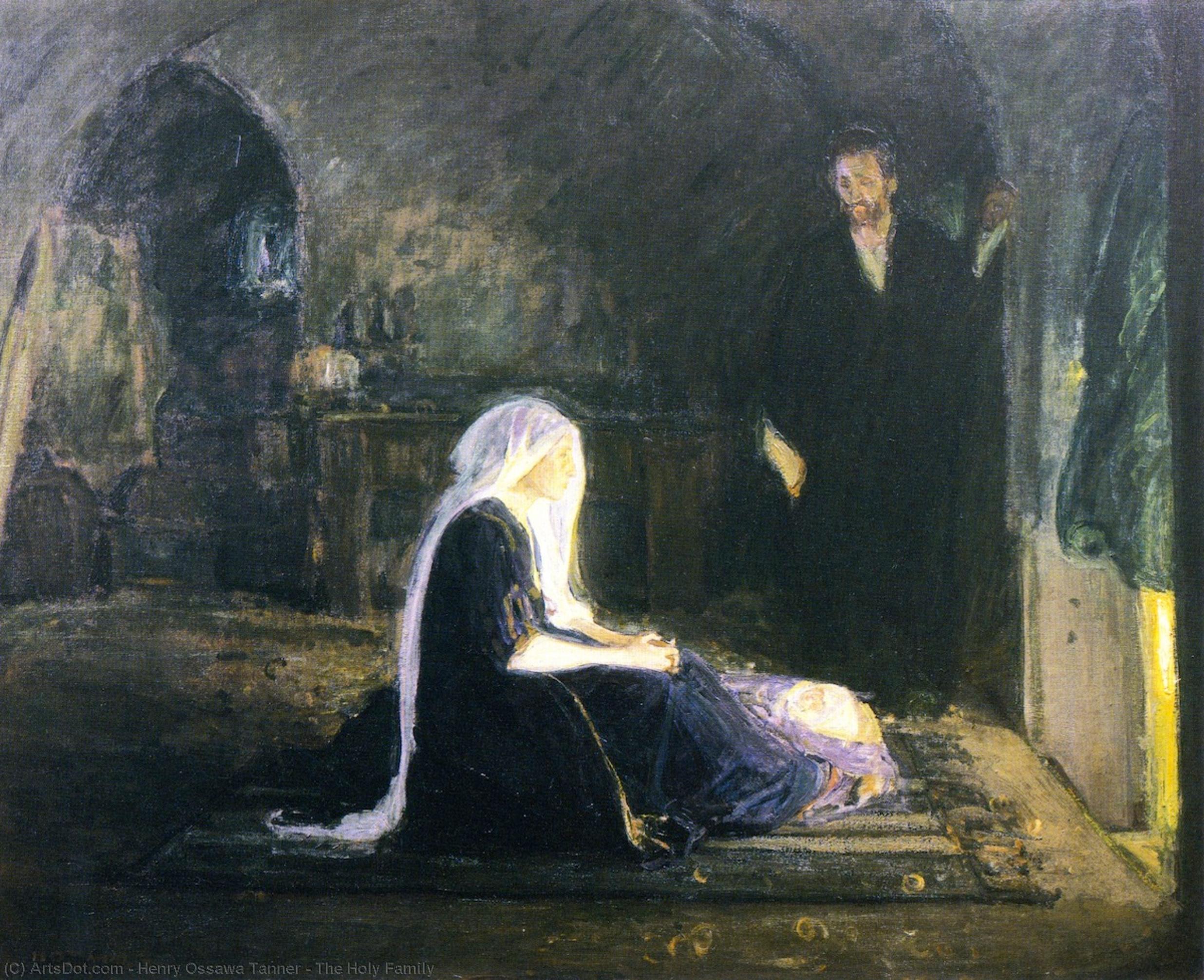 Wikioo.org - The Encyclopedia of Fine Arts - Painting, Artwork by Henry Ossawa Tanner - The Holy Family