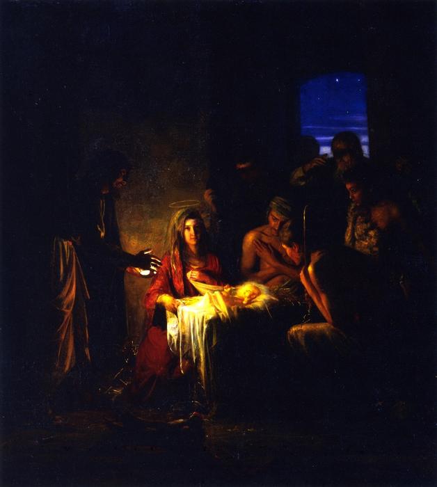 Wikioo.org - The Encyclopedia of Fine Arts - Painting, Artwork by Carl Heinrich Bloch - The Holy Night