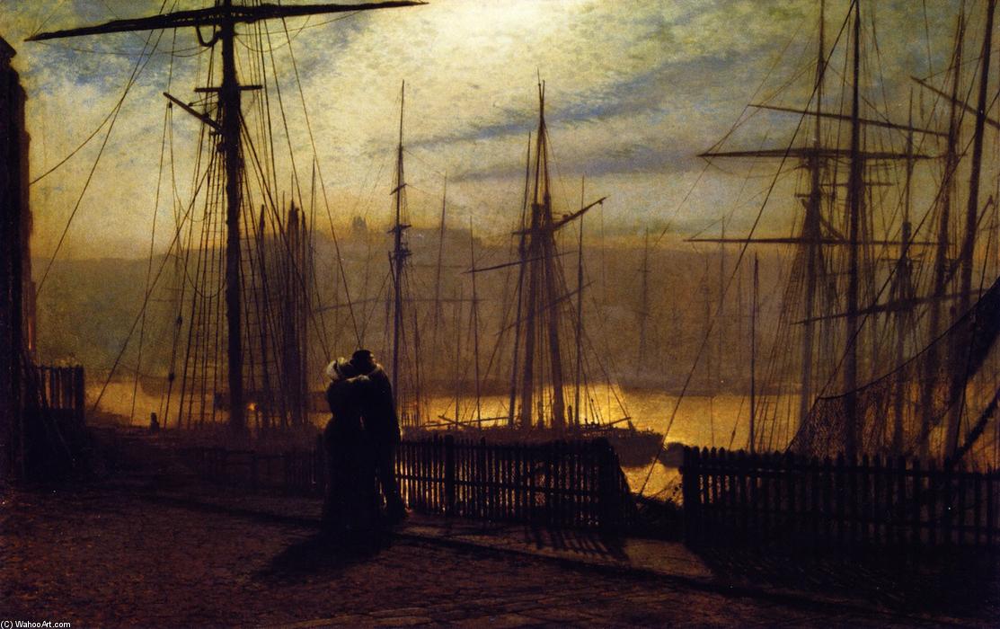 Wikioo.org - The Encyclopedia of Fine Arts - Painting, Artwork by John Atkinson Grimshaw - Home Again
