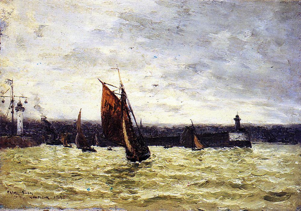 Wikioo.org - The Encyclopedia of Fine Arts - Painting, Artwork by Frank Myers Boggs - Honfleur