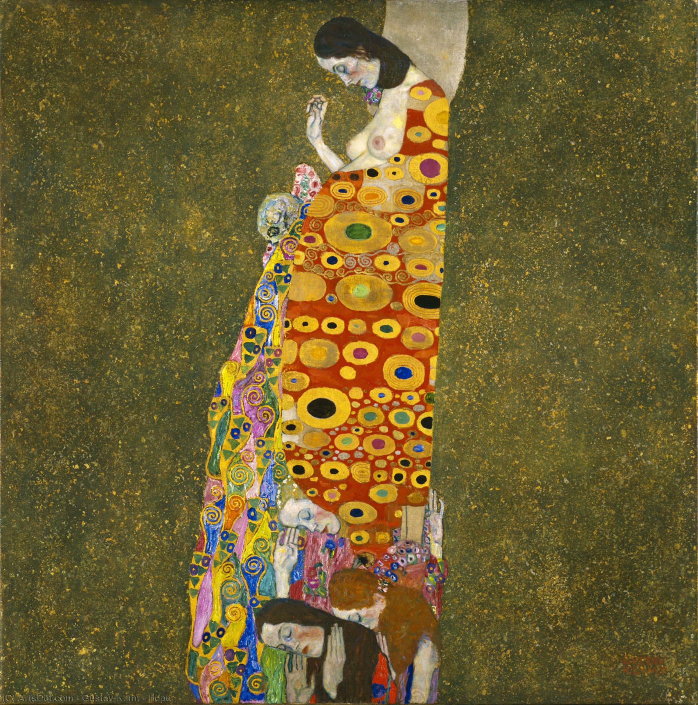 Wikioo.org - The Encyclopedia of Fine Arts - Painting, Artwork by Gustav Klimt - Hope