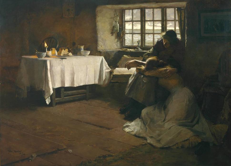 Wikioo.org - The Encyclopedia of Fine Arts - Painting, Artwork by Frank Bramley - A Hopeless Dawn
