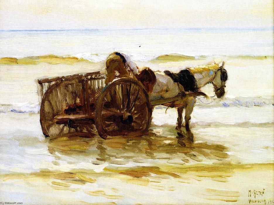 WikiOO.org - Encyclopedia of Fine Arts - Maalaus, taideteos Mathias Joseph Alten - Horse Cart