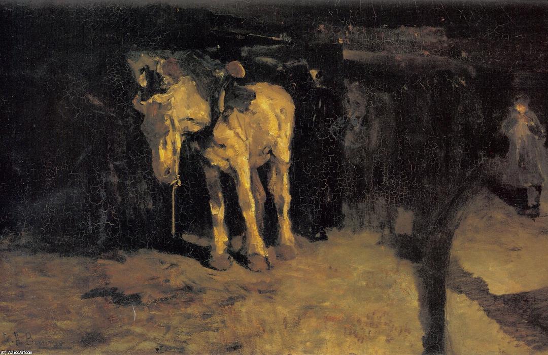 WikiOO.org - Encyclopedia of Fine Arts - Maalaus, taideteos George Hendrik Breitner - The horse of Montmartre