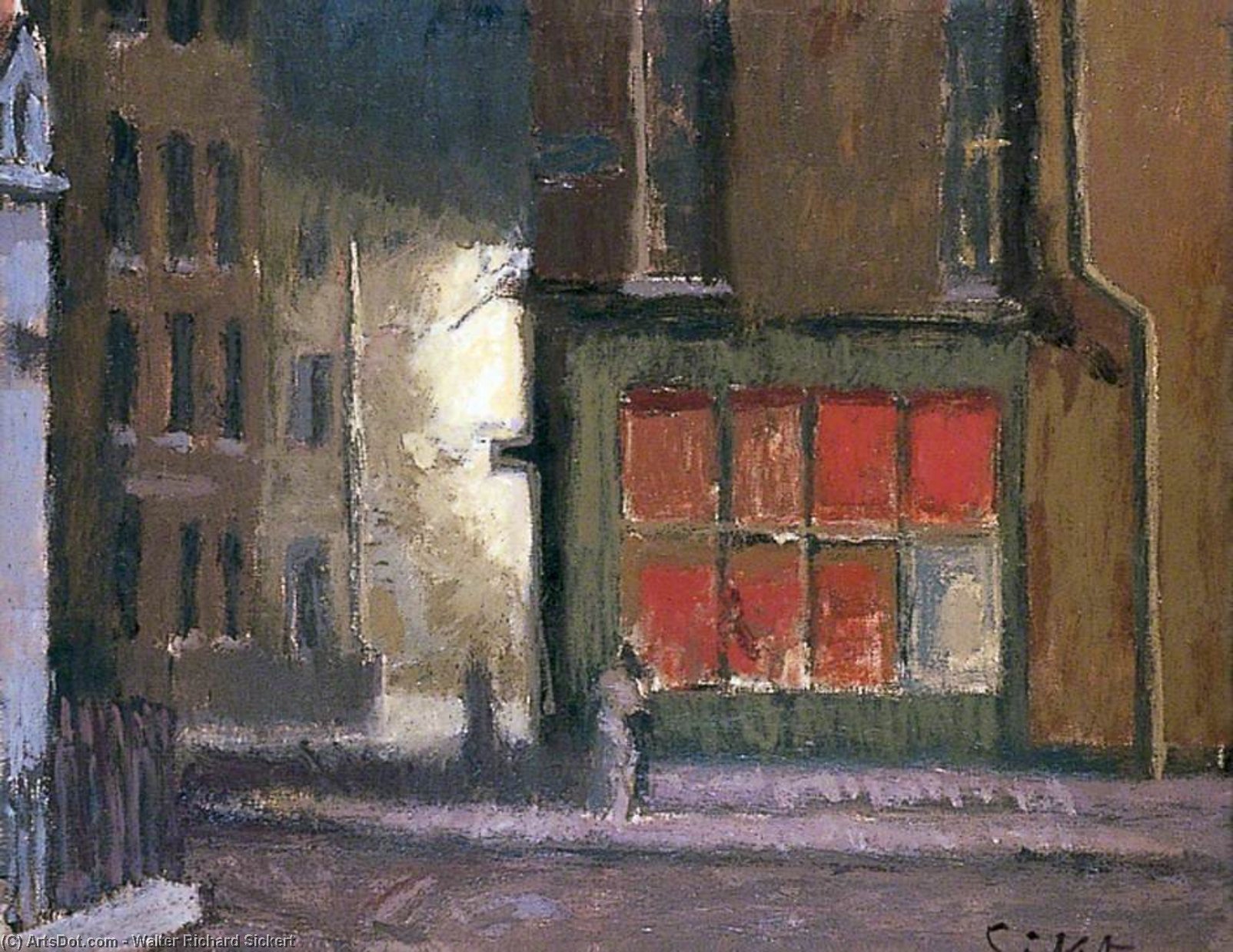 Wikioo.org - The Encyclopedia of Fine Arts - Painting, Artwork by Walter Richard Sickert - Hotel de Commerce, Dieppe, France
