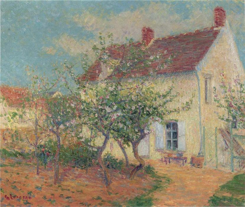 Wikioo.org – L'Enciclopedia delle Belle Arti - Pittura, Opere di Gustave Loiseau - casa in il paese