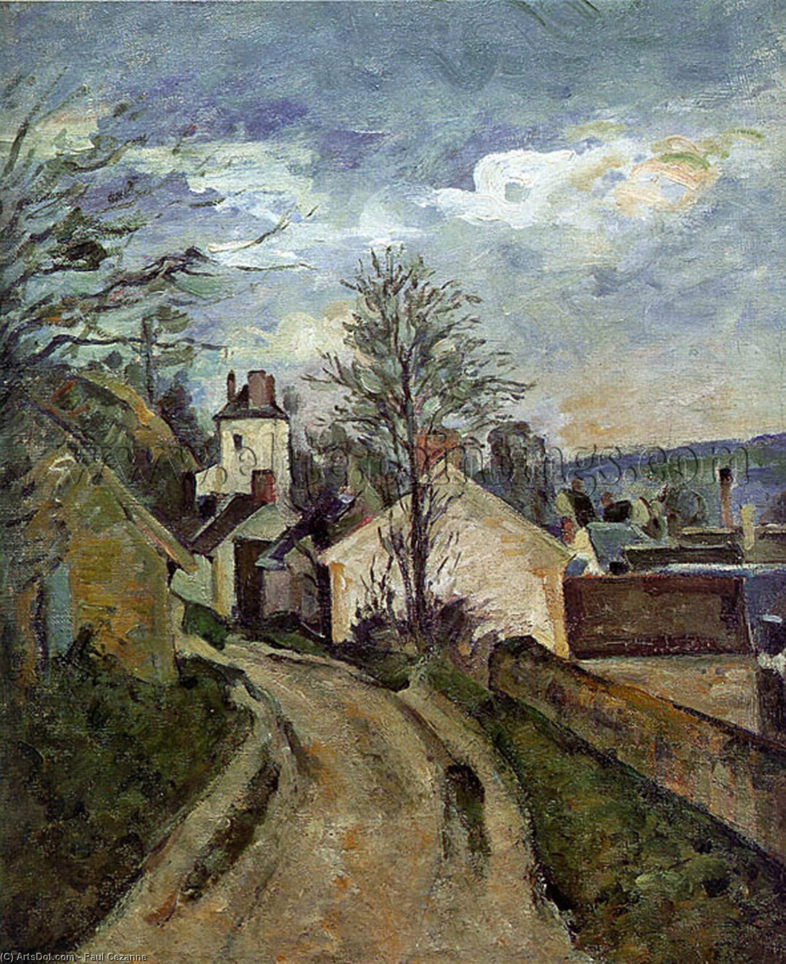 WikiOO.org - Enciclopédia das Belas Artes - Pintura, Arte por Paul Cezanne - The House of Dr. Gached in Auvers