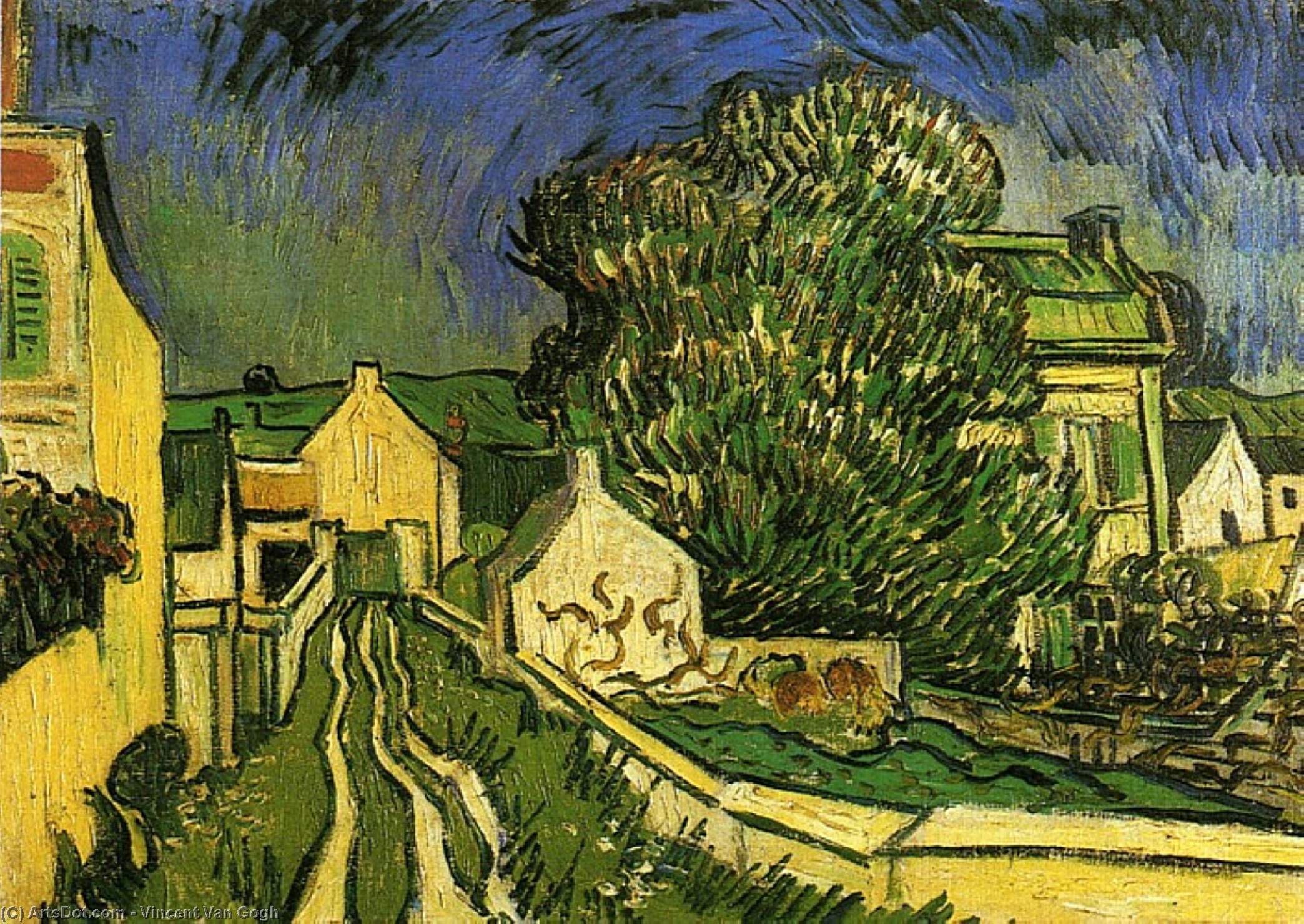 WikiOO.org - Encyclopedia of Fine Arts - Maleri, Artwork Vincent Van Gogh - The House of Pere Pilon