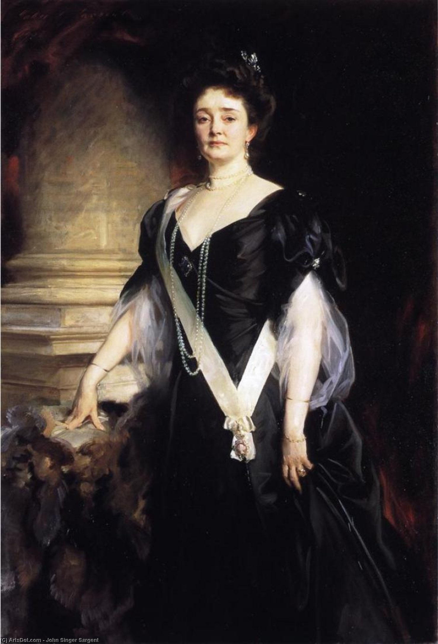 Wikioo.org - The Encyclopedia of Fine Arts - Painting, Artwork by John Singer Sargent - H.R.H. the Duchess of Connaught and Strathearn (Princess Louisa Margaret Alexandra Victoria Agnes of Prussia)