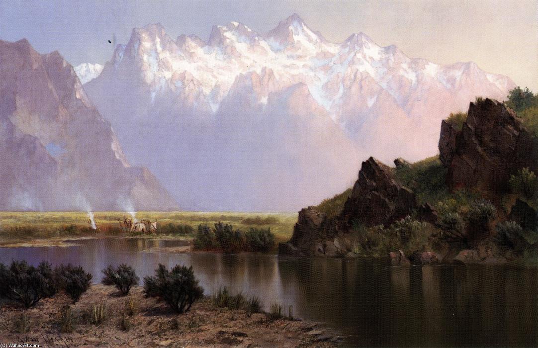 Wikioo.org - The Encyclopedia of Fine Arts - Painting, Artwork by Edwin Deakin - Humbolt Mountains, Ruby Range, Nevada