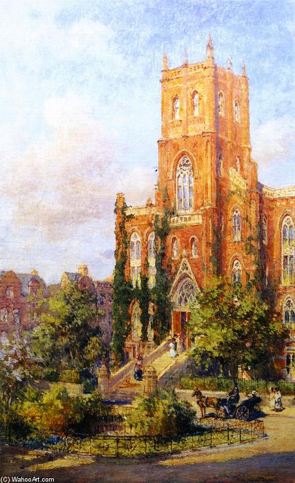 Wikioo.org - The Encyclopedia of Fine Arts - Painting, Artwork by Colin Campbell Cooper - Hunter College