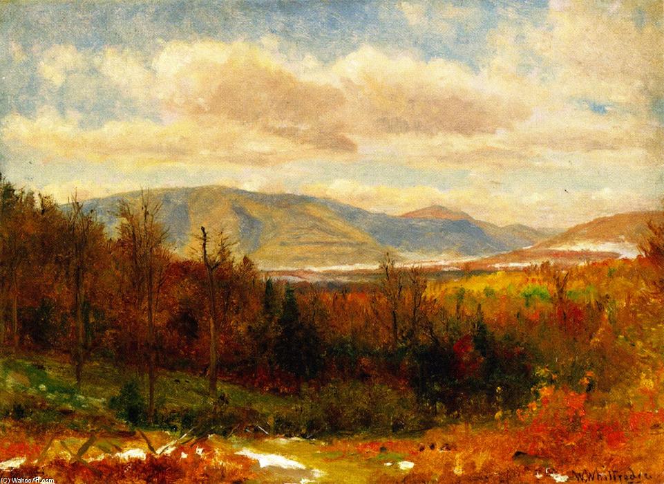 Wikioo.org - The Encyclopedia of Fine Arts - Painting, Artwork by Thomas Worthington Whittredge - Hunter Mountain, First Snow