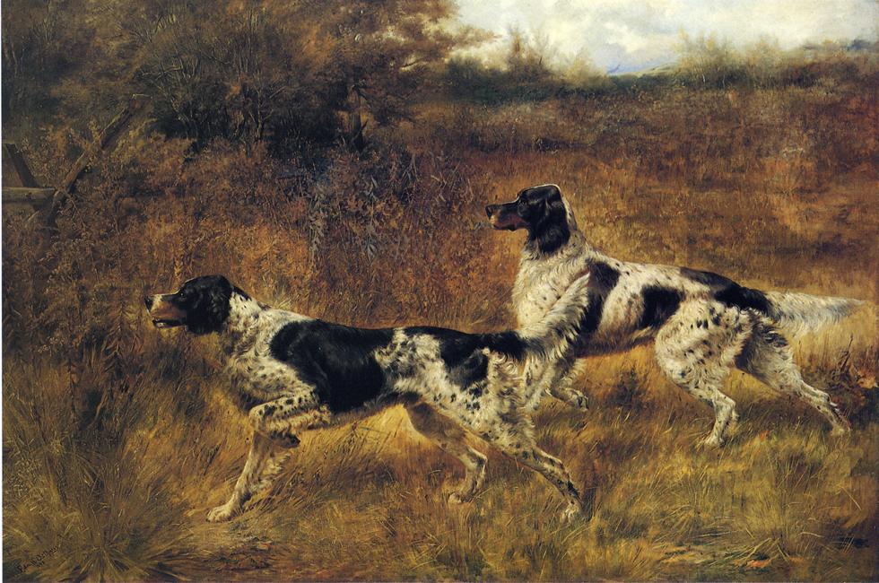 Wikioo.org - Bách khoa toàn thư về mỹ thuật - Vẽ tranh, Tác phẩm nghệ thuật Edmund Henry Osthaus - Hunting Dogs