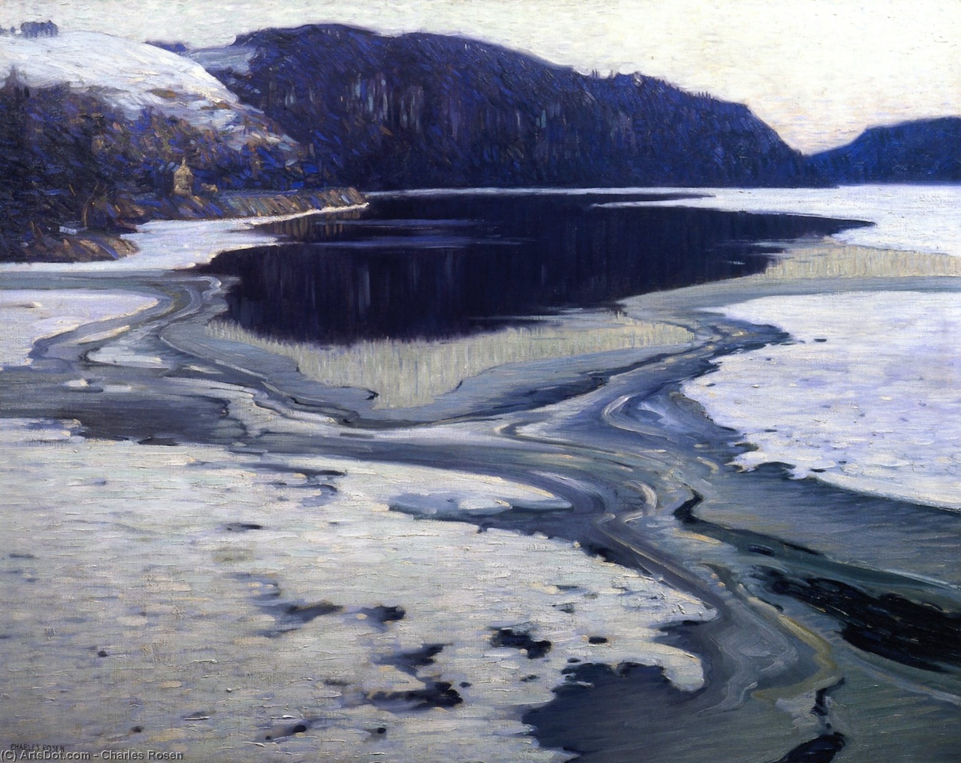 Wikioo.org - The Encyclopedia of Fine Arts - Painting, Artwork by Charles Rosen - Icebound River