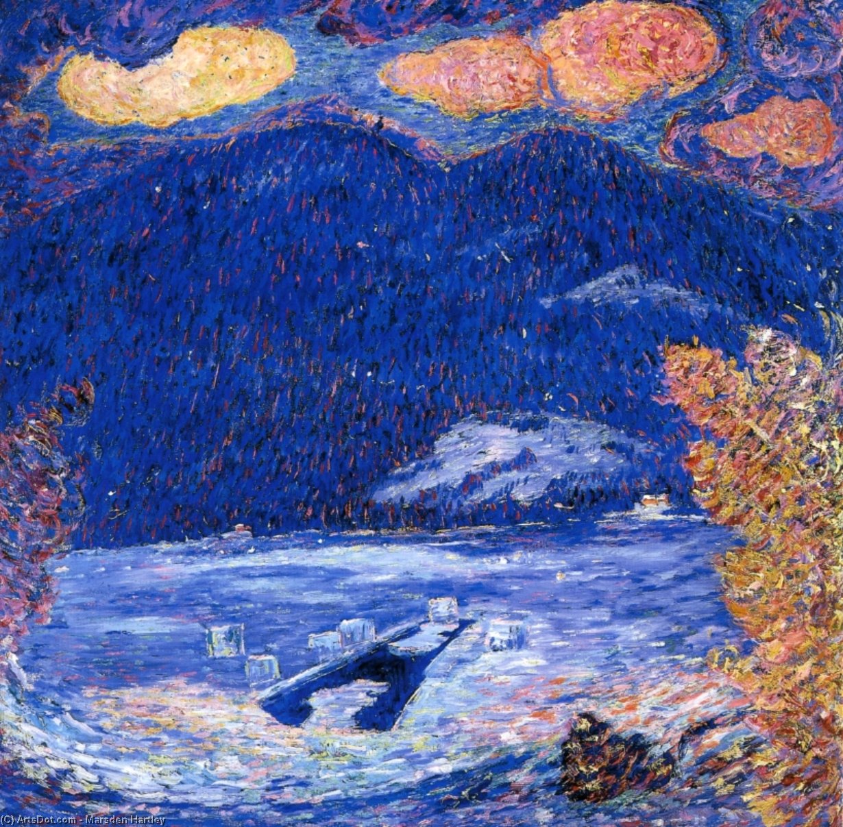 Wikioo.org - The Encyclopedia of Fine Arts - Painting, Artwork by Marsden Hartley - The Ice Hole