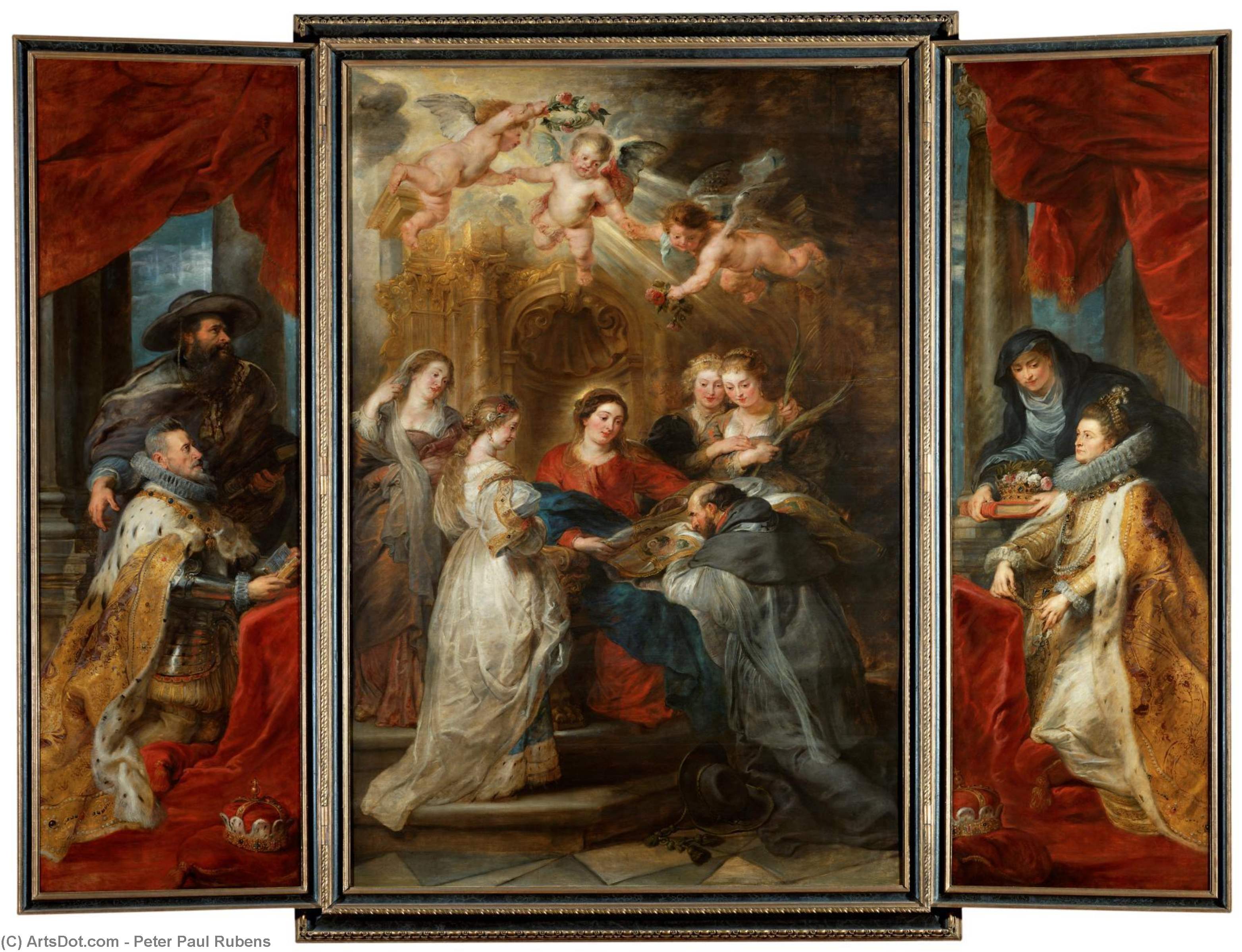 Wikioo.org - Bách khoa toàn thư về mỹ thuật - Vẽ tranh, Tác phẩm nghệ thuật Peter Paul Rubens - Ildefonso Altar