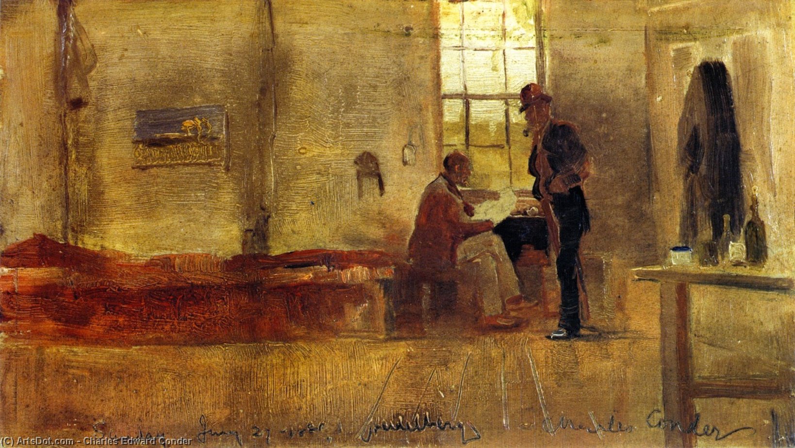 WikiOO.org - Енциклопедия за изящни изкуства - Живопис, Произведения на изкуството Charles Edward Conder - Impressionists' Camp