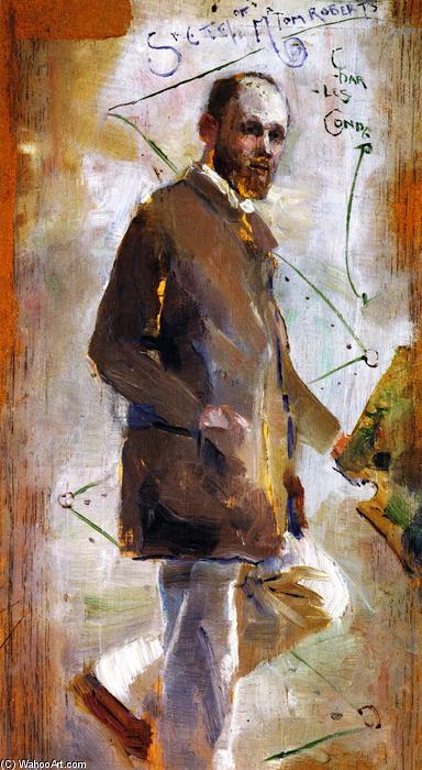 Wikioo.org - The Encyclopedia of Fine Arts - Painting, Artwork by Charles Edward Conder - An Impressionist (Tom Roberts)