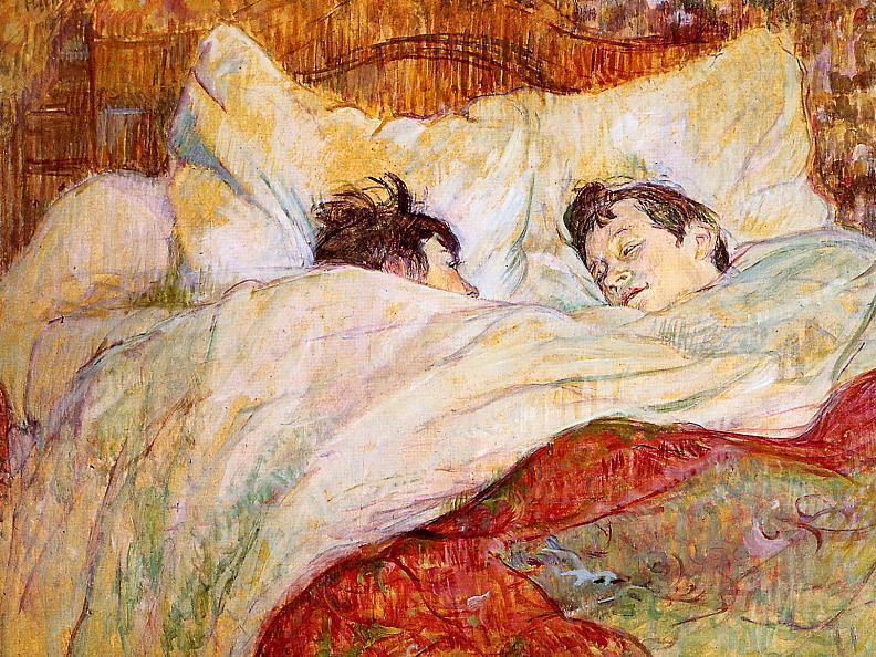 Wikioo.org - The Encyclopedia of Fine Arts - Painting, Artwork by Henri De Toulouse Lautrec - In Bed