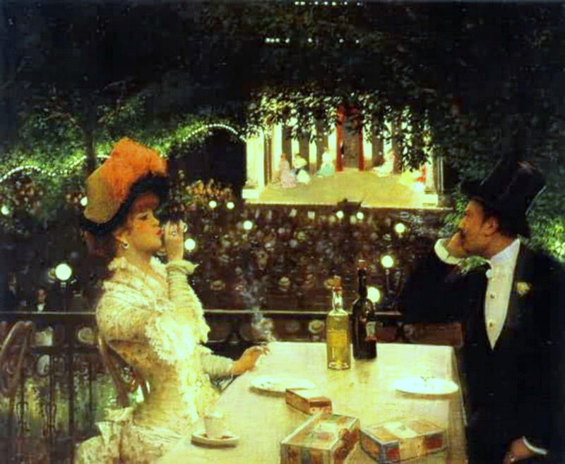 Wikioo.org – L'Encyclopédie des Beaux Arts - Peinture, Oeuvre de Jean Georges Béraud - Les Ambassadeurs de In Café-Chantant