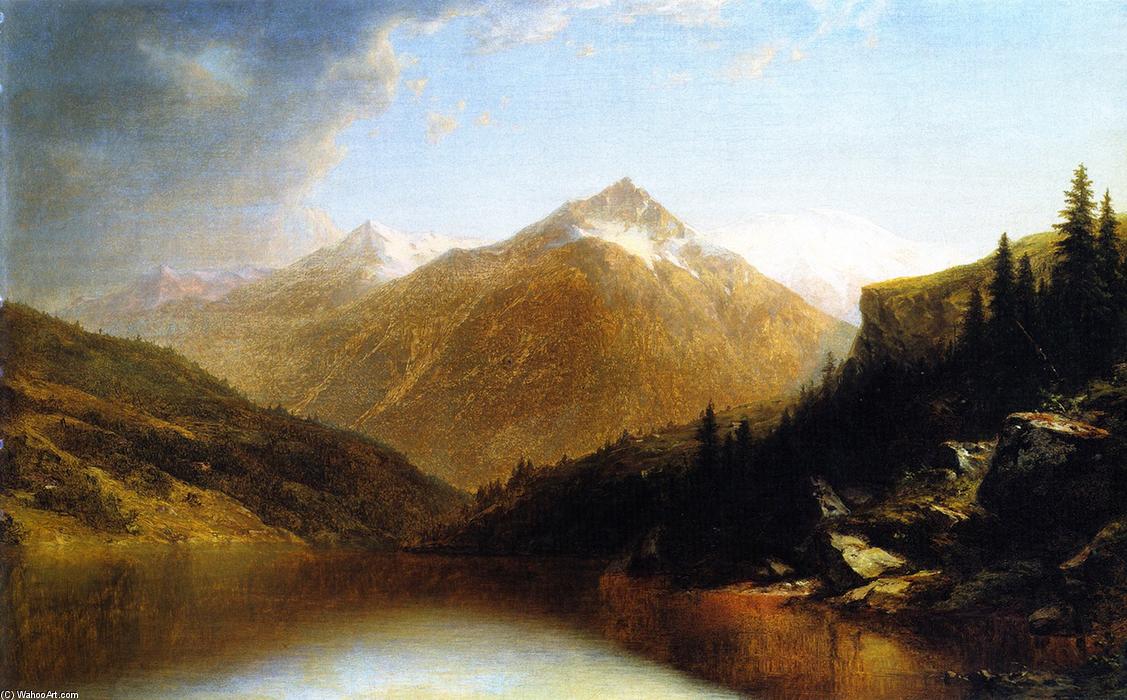 WikiOO.org - Encyclopedia of Fine Arts - Målning, konstverk John Frederick Kensett - In the Colorado Rockies