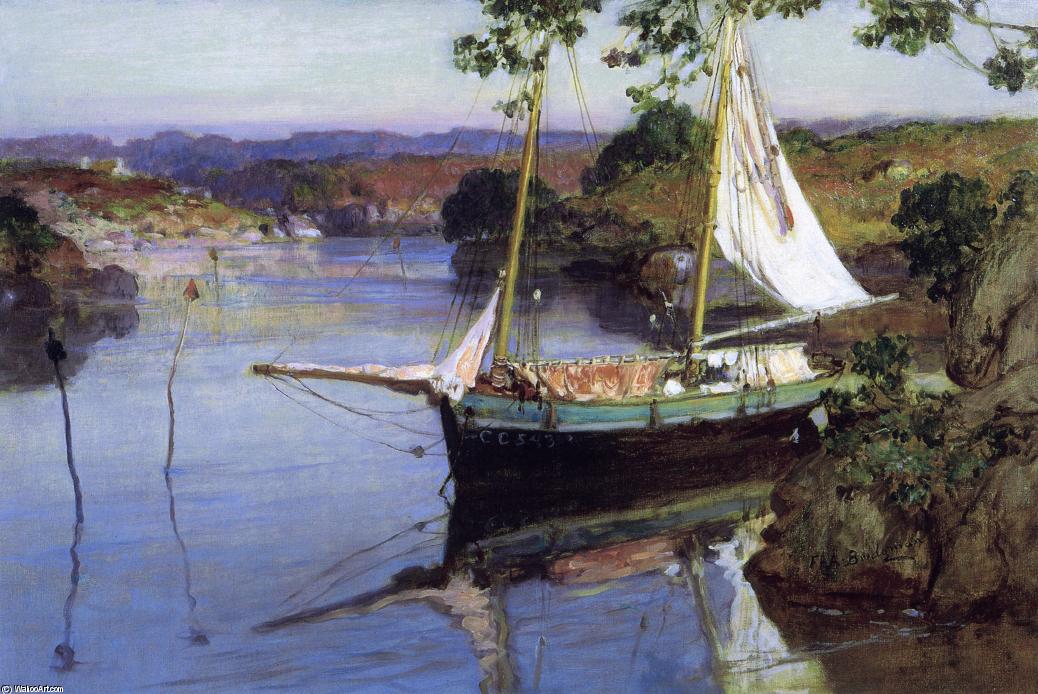 Wikioo.org - The Encyclopedia of Fine Arts - Painting, Artwork by Frederick Arthur Bridgman - In the Cove