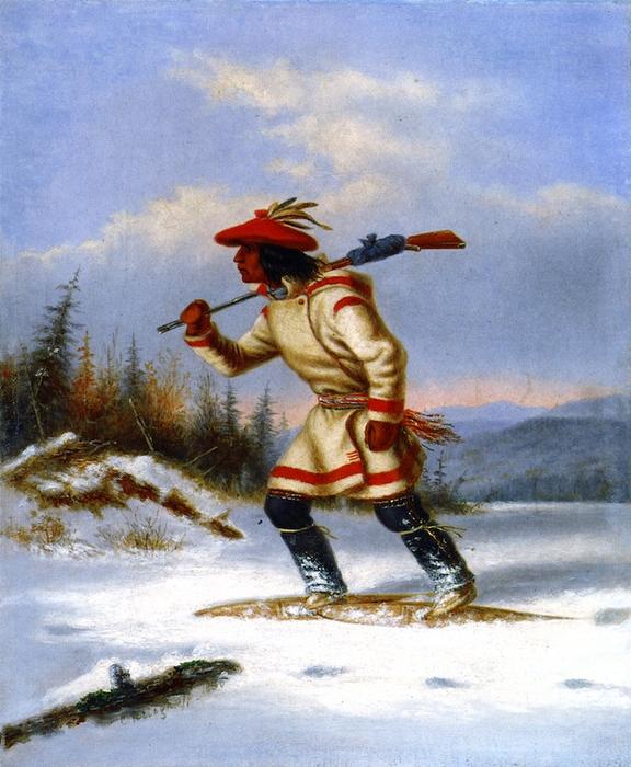 WikiOO.org - Енциклопедия за изящни изкуства - Живопис, Произведения на изкуството Cornelius David Krieghoff - The Indian Hunter