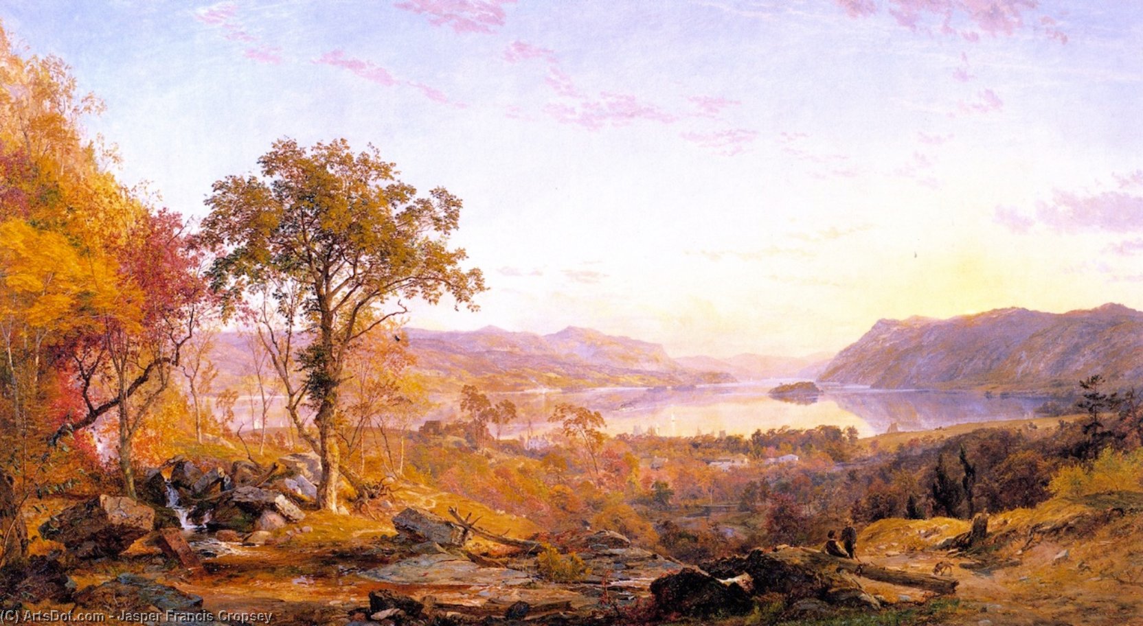 Wikioo.org - The Encyclopedia of Fine Arts - Painting, Artwork by Jasper Francis Cropsey - Indian Summer