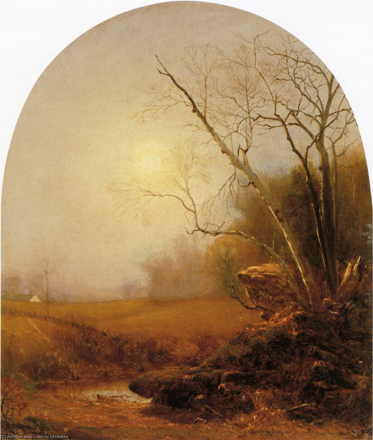 Wikioo.org - The Encyclopedia of Fine Arts - Painting, Artwork by Jervis Mcentee - Indian Summer
