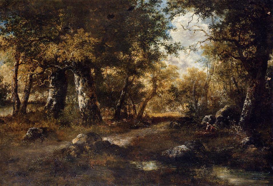 Wikioo.org – L'Encyclopédie des Beaux Arts - Peinture, Oeuvre de Narcisse Virgilio Diaz De La Pena - dans le forêt