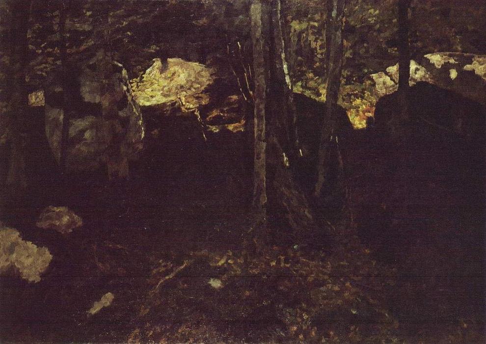 WikiOO.org - Encyclopedia of Fine Arts - Lukisan, Artwork Carl Eduard Schuch - In the Forest, Saut du Doubs