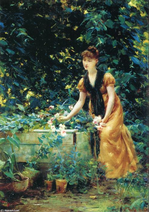 Wikioo.org - The Encyclopedia of Fine Arts - Painting, Artwork by Francis Coates Jones - In the Garden