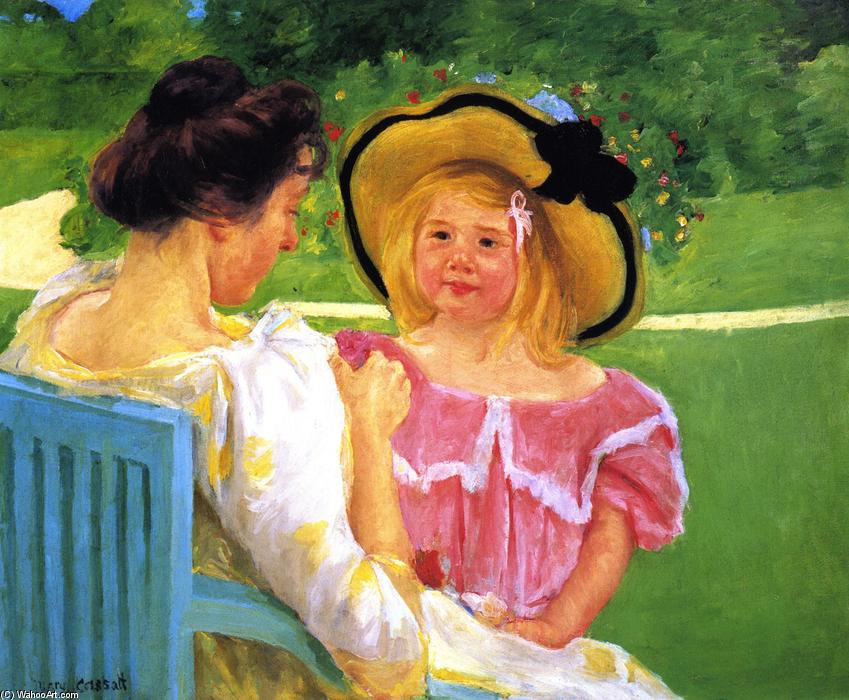 Wikioo.org – L'Enciclopedia delle Belle Arti - Pittura, Opere di Mary Stevenson Cassatt - In giardino