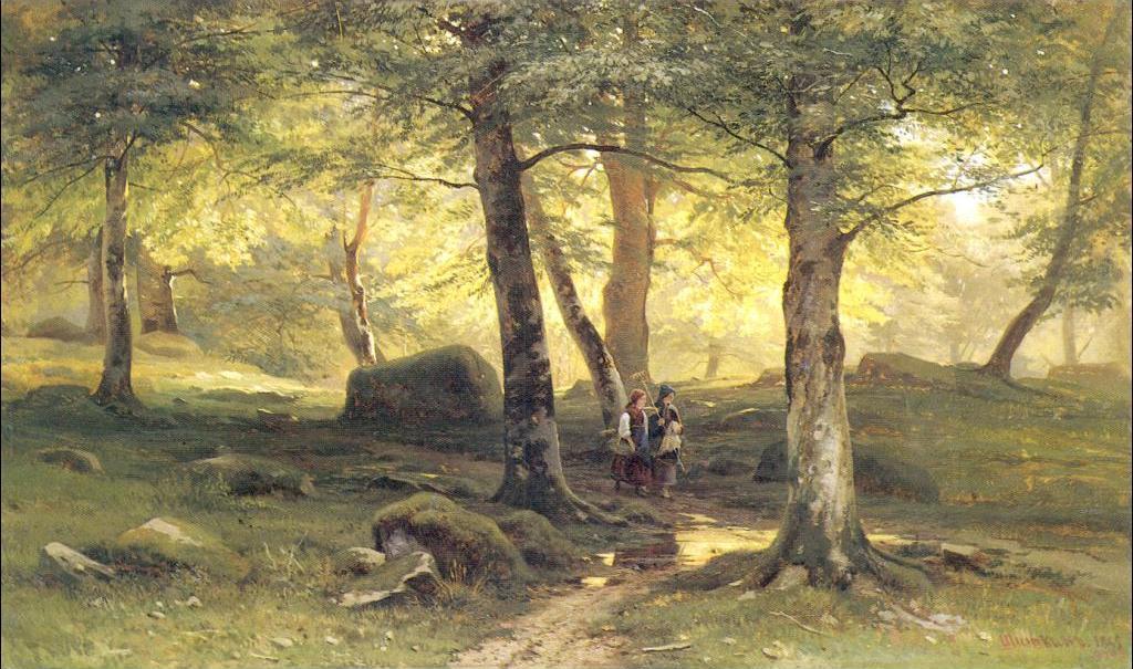 Wikioo.org - The Encyclopedia of Fine Arts - Painting, Artwork by Ivan Ivanovich Shishkin - In grove