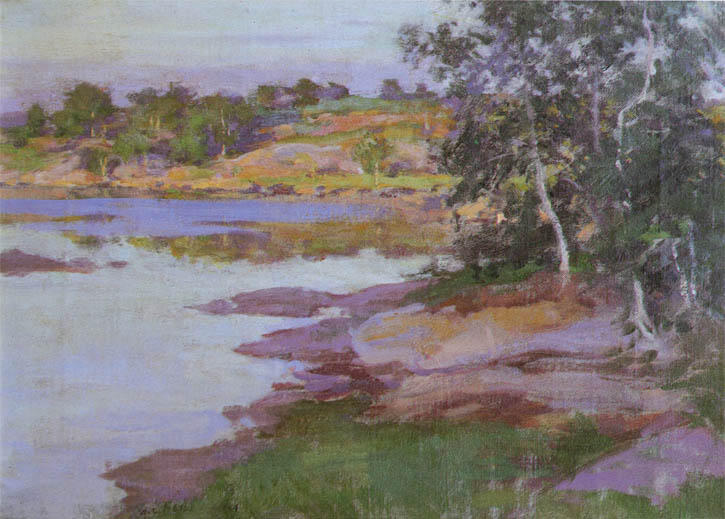 WikiOO.org - Encyclopedia of Fine Arts - Maalaus, taideteos Willard Leroy Metcalf - Inlet at East Boothbay Harbor