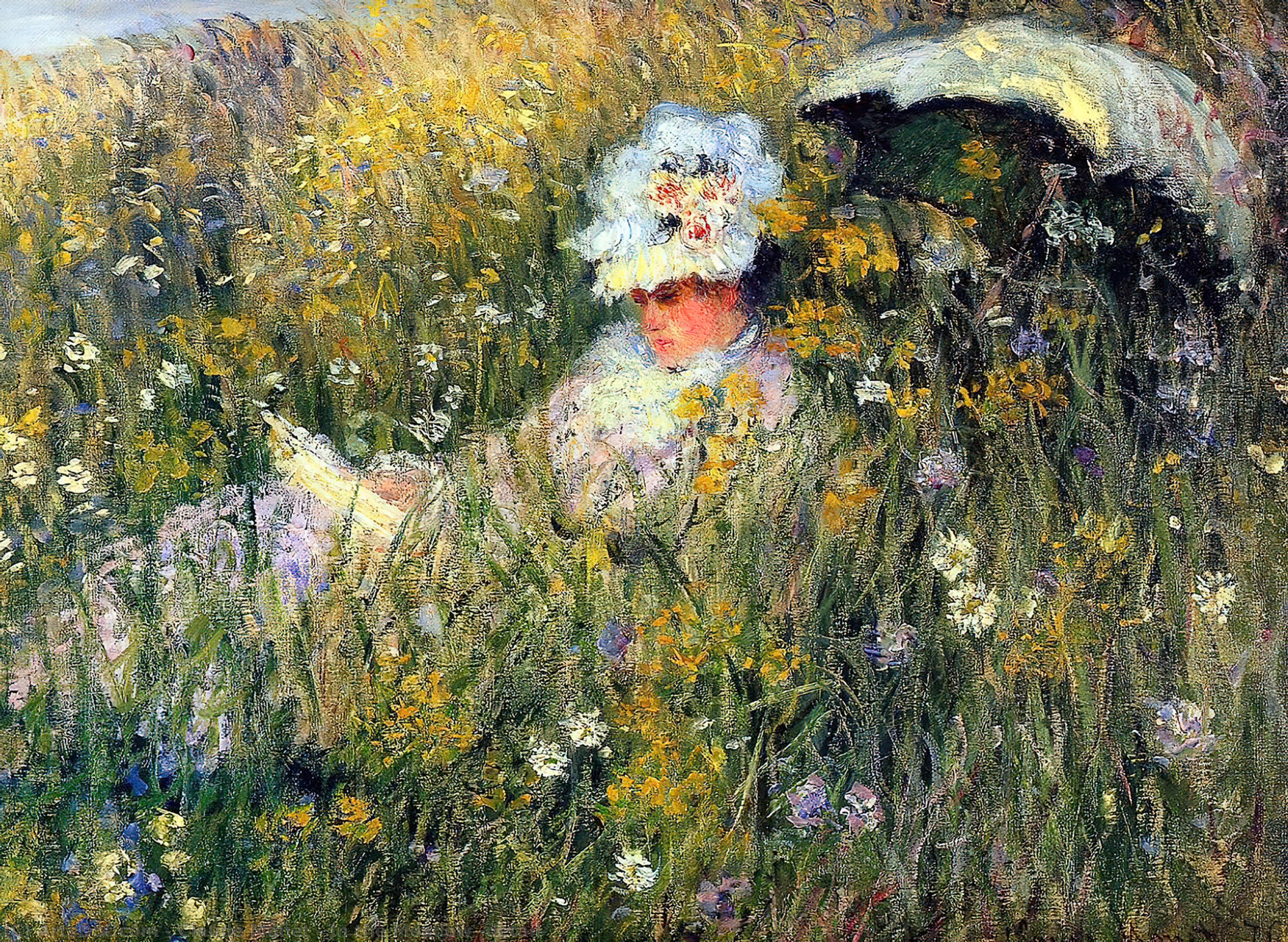 Wikioo.org - Die Enzyklopädie bildender Kunst - Malerei, Kunstwerk von Claude Monet - in der wiese Ausschnitt